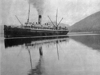Admiral Evans on a cruise through the Inside Passage.